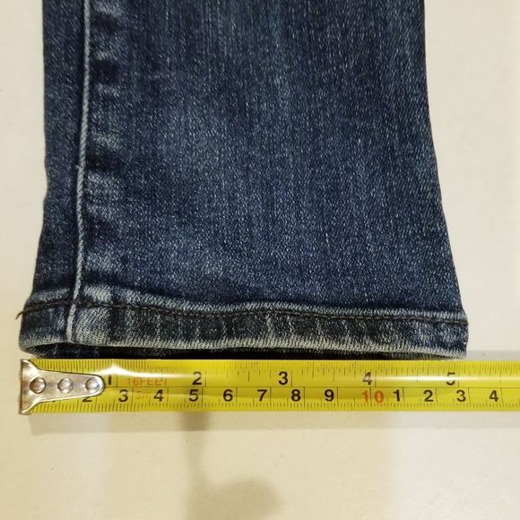 Helmet Lang Neo Vintage Extra Long Super Skinny Med Wash Blue Jeans Sz 27 - Picture 14 of 15